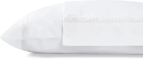 Vista 27 de Fundas de almohada 100% algodón percal con encaje fluer tamaño Queen/estándar, color blanco, 2 piezas de fundas de almohada, ropa de cama fuerte