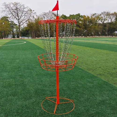 Vista 5 de Disc Golf Basket - Portable Disc Golf Target with Heavy Duty 24-Chains Come with 6pcs Disc Golf Discs and Carry Bag, Ground Stake -Suitable for