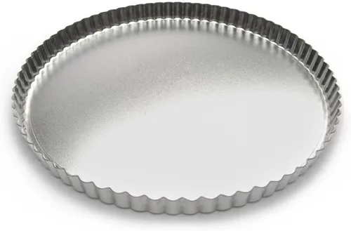 Vista 7 de Fox Run Sartén redonda para tarta/quiche con fondo extraíble, acero estañado, 8 pulgadas