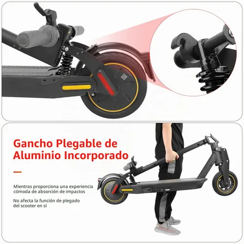 Vista 4 de ulip Kit de actualización de suspensión trasera Amortiguador para Segway Ninebot Max G30 G30LP G30E Scooters eléctricos con guardabarros trasero