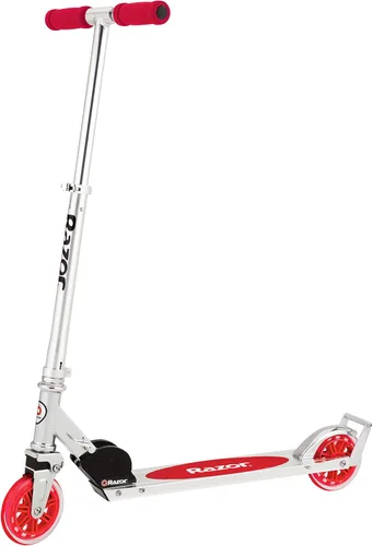 Vista 5 de Razor Patinete A6 Kick para niños de 8 años en adelante, manillar extra alto y cubierta más larga, ruedas de uretano de 10 pulgadas, tecnología