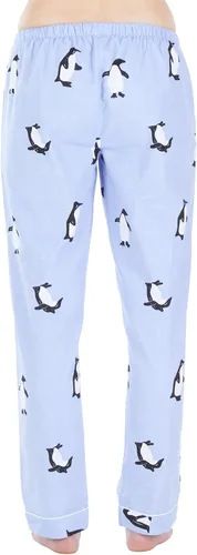 Vista 2 de PajamaMania - Pantalón de pijama para mujer, de franela de algodón, con bolsillos.