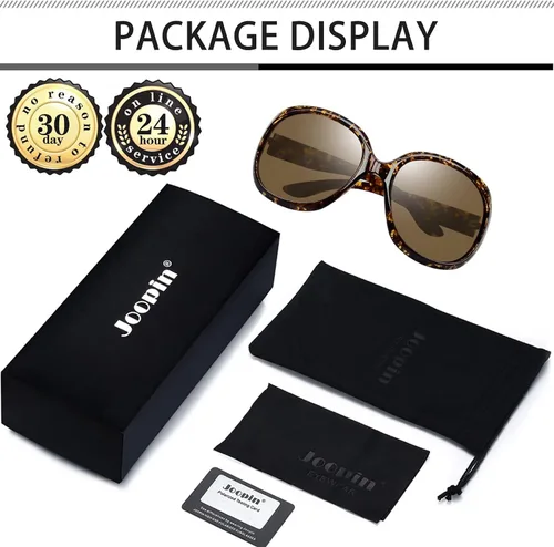 Vista 181 de Joopin Lentes de sol de gran tamaño para mujer, polarizados, grandes, para conducción, protección UV, grandes sombras