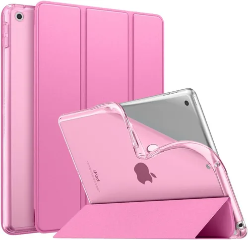 Vista 19 de MoKo Funda compatible con iPad de 9ª/8ª/7ª generación de 10.2 pulgadas (2021/2020/2019), delgada y ligera funda inteligente con protector trasero