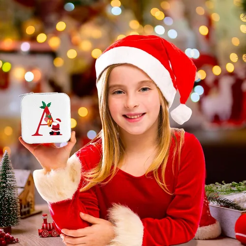 Vista 8 de Parima Regalos para hija organizador de joyas, estuche de joyería de viaje para hija, regalos de cumpleaños para hija, regalos de Navidad, regalos