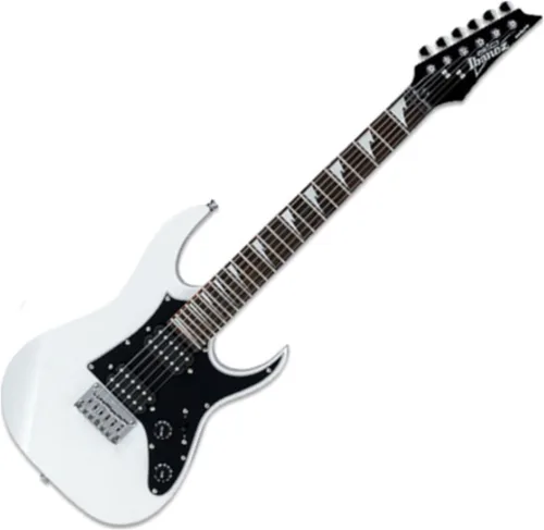 Vista 3 de Guitarra eléctrica Ibanez Mikro (GRGM21), Blanco