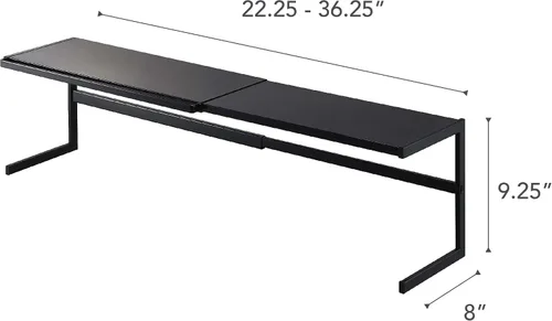 Vista 3 de YAMAZAKI Home Tower - Estante de soporte expandible - Organizador de estante de almacenamiento de cocina - Grande - Acero