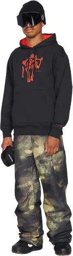 Vista 3 de Volcom Pantalones de snowboard VCO Hunter Cargo para hombre Negro estática
