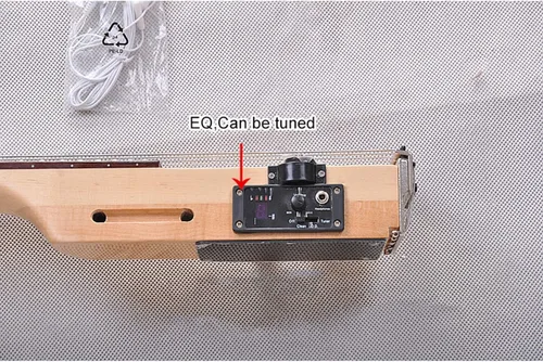 Vista 9 de Actualización Guitarra Eléctrica 6 Trastes Práctica de Plástico 6 Cuerdas Guitarra Acústica Entrenador Herramienta Partes Gadget Portátil Guitarra