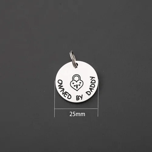 Vista 2 de MAOFAED Regalo para parejas, regalo para esclava propiedad de papá DDLG, regalo BDSM, regalo para el día de San Valentín, regalo para ella, Metal