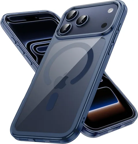 Vista 16 de JETech Funda magnética para iPhone 17 de 6.3 pulgadas, compatible con MagSafe, protector de teléfono a prueba de golpes, parte trasera transparente