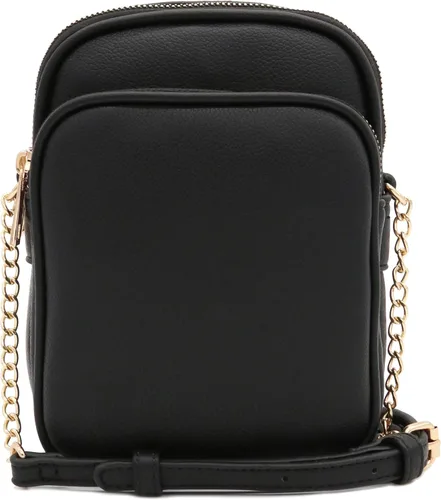 Vista 3 de Bolso cruzado ocasional de múltiples bolsillos Negro