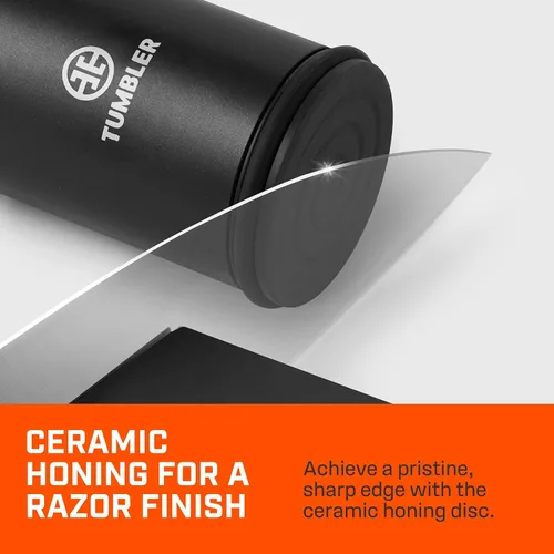 Vista 6 de TUMBLER Pro Rolling Knife Sharpener™ - Afilado de cuchillos hecho fácil - Kit de afilado de cuchillos rodante con sistema de disco removible