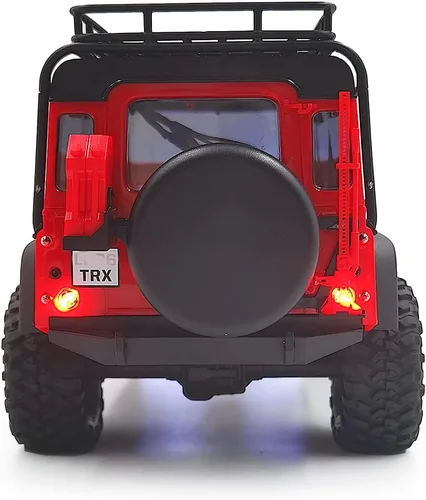 Vista 7 de RCHUBAM Luces LED delanteras y traseras para faros delanteros y traseros para 1/18 TRX4-M Defender RC Crawler