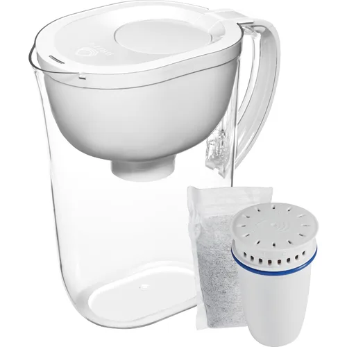 Vista 5 de Brita Sistema de filtración de agua recargable con jarra grande de 10 tazas, 1 carcasa y 1 filtro, indicador de cambio SmartLight, sin BPA, 80%