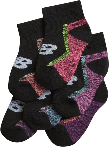 Vista 2 de New Balance Calcetines para bebé, paquete de 12 calcetines de corte de cuarto (bebébebé)