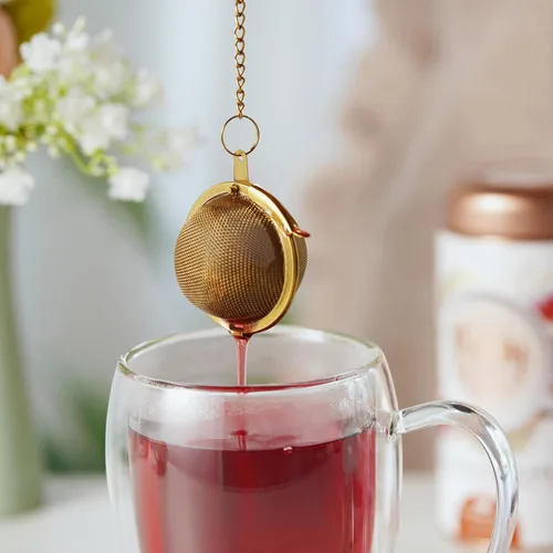 Vista 4 de Pinky Up - Pequeños infusores de té en oro