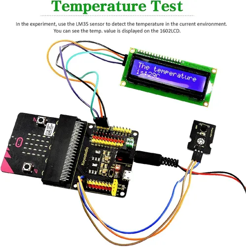 Vista 3 de KEYESTUDIO Kit de inicio de 37 sensores en 1 caja para BBC Micro bit con tutorial (sin placa de microbit), compatible con V1.5, V2, kit de sensores