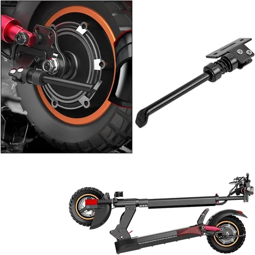 Vista 5 de BBAUER Soporte de pie de estacionamiento para scooter eléctrico compatible con Kugoo M4 M4 Pro E-Scooter aleación de aluminio Kickstand Rack