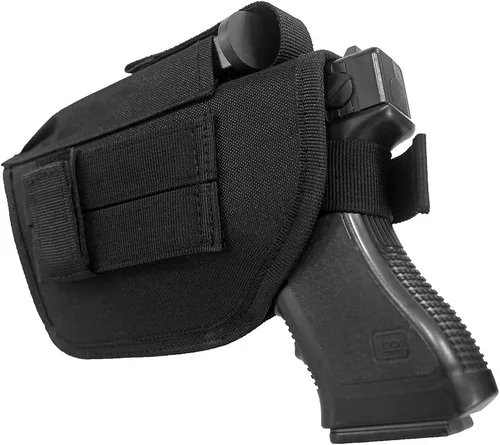 Vista 7 de Funda universal para cinturón para pistolas con láser o luz debajo del barril para pistolas medianas de tamaño completo