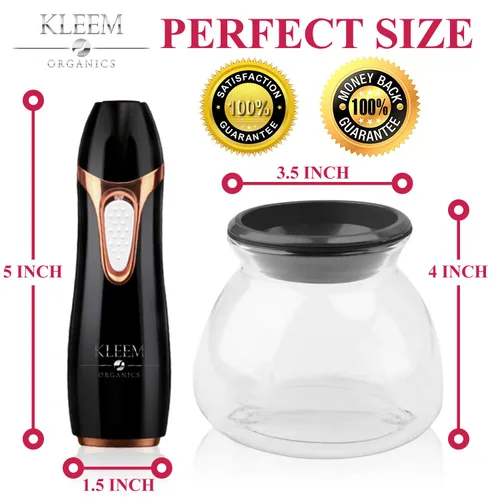 Vista 6 de Kleem - Máquina limpiadora de brochas de maquillaje eléctrica Lavadora automática de brochas de maquillaje y secadora giratoria con champú