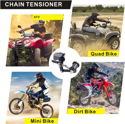 Vista 6 de Tensor de Cadena Universal para Bicicleta Motorizada Tensor de Cadena Pesada Ajustador Tensor de Cadena de Piñón de Resorte para Bicicleta
