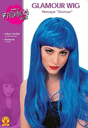 Vista 2 de Rubie's Costume - Peluca de glamour azul para mujer