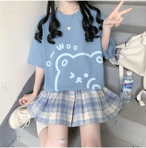 Vista 8 de Fairycore - Camisetas gráficas para adolescentes y mujeres, sudaderas preppy grunge, camisetas de gran tamaño, camisetas Kawaii holgadas, tops