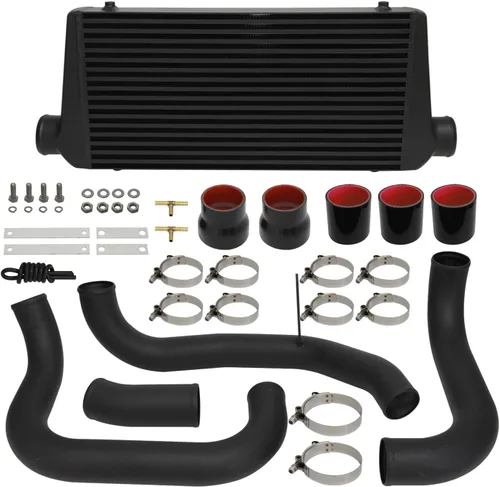 Vista 8 de Kit de intercooler para Nissan Skyline GT-R R32 HCR32 HNR32 RB20DET; R33 ECR33 GTS RB25DET; R34 ER34 GTT RB25DET, 1989-2001 Bolt On