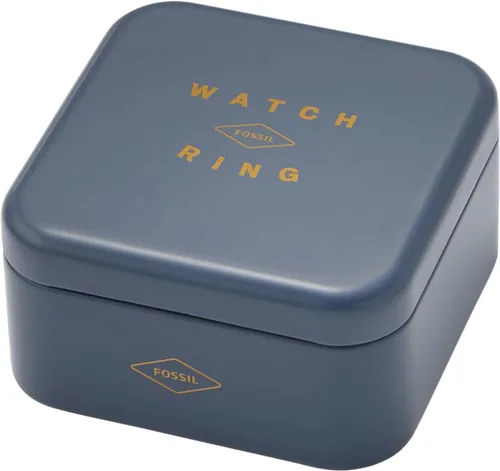 Vista 6 de Fossil Anillo de reloj para mujer con pantalla analógica de dos manecillas y banda de expansión de acero inoxidable