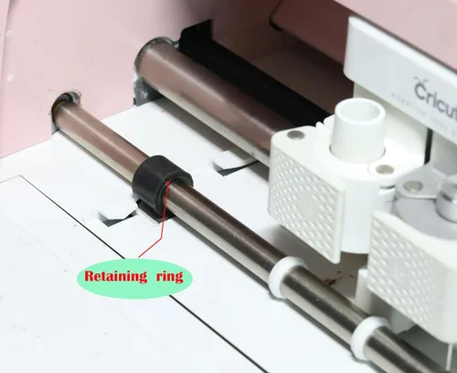 Vista 3 de Anillos de clip de retención compatibles con Cricut Maker y Explore air, evitan que la rueda de rodillo de goma se mueva, resolución de rodillo