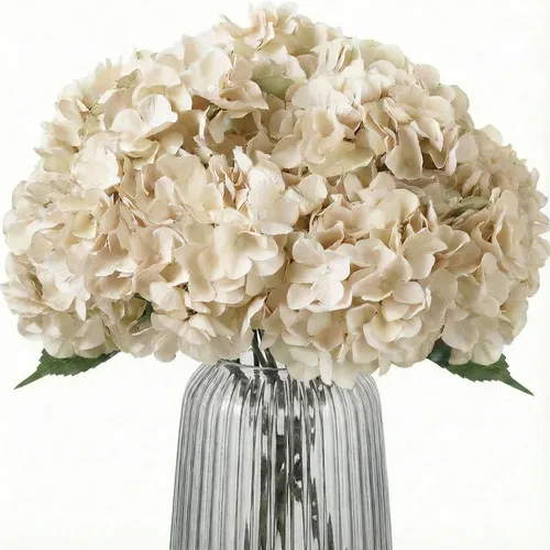 Vista 29 de 2 ramos de flores artificiales de hortensias de seda negra de 20 pulgadas