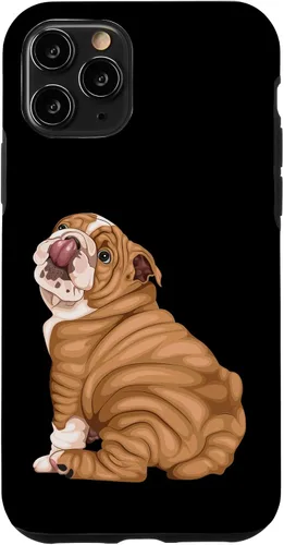 Vista 29 de Funny Puppy Art Illustration English Bulldog Owner Case para iPhone 17
