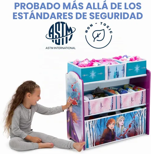 Vista 9 de Disney Frozen II - Organizador de juguetes para diseño y almacenamiento de 6 contenedores por Delta Children, certificado Greenguard Gold