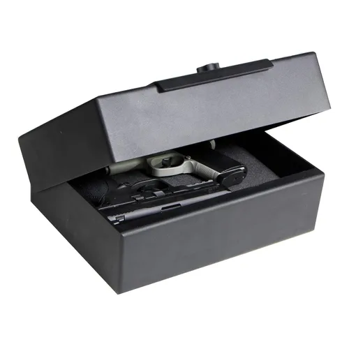 Vista 4 de V-Line Brute caja de caudales con cerradura de acceso rápido, muy resistente, Negro.