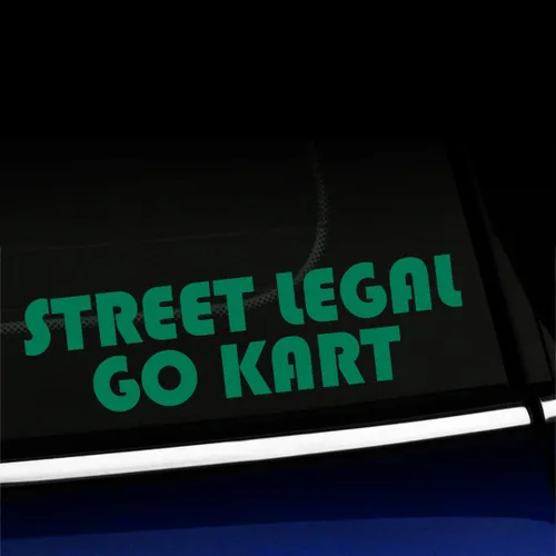 Vista 15 de Street Legal Go Kart - Calcomanía de vinilo para Mini Cooper, color a elegir - [azul azul]