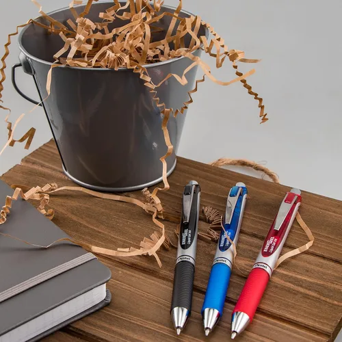 Vista 8 de Pentel EnerGel RTX - Bolígrafo de gel líquido retráctil, línea mediana, punta de metal, tinta de colores surtidos, paquete de 4 unidades (BL77BP4M)