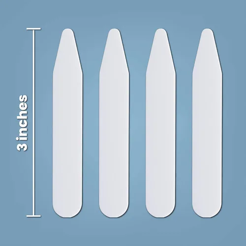 Vista 2 de 200 Plastic Collar Stays For Men Dress Shirts 2.2" 2.5" 3" inch