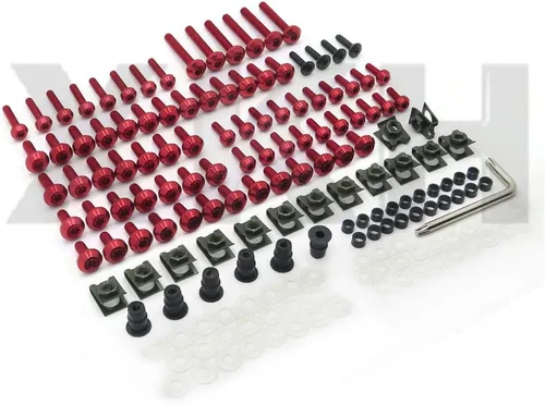 Vista 4 de XKH - Kit completo de pernos de carenado, tornillos negros compatibles con CBR 600F4i 2001-2007 [B076GXDBXF]