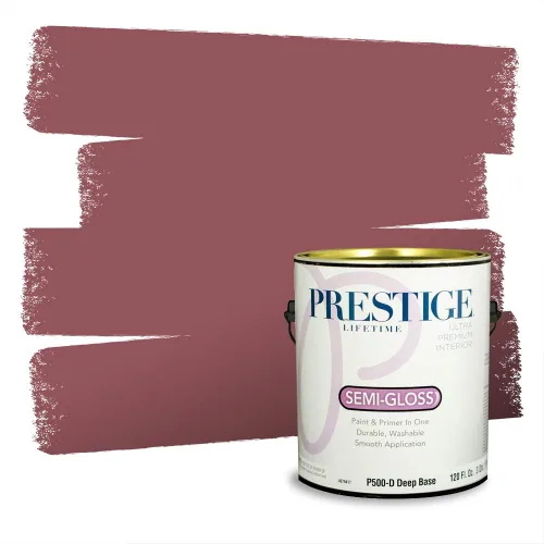 Vista 204 de Prestige Paints Pintura exterior e imprimación en uno, 1 galón, plano, coincidencia comparable de Valspar* Amber Rose*