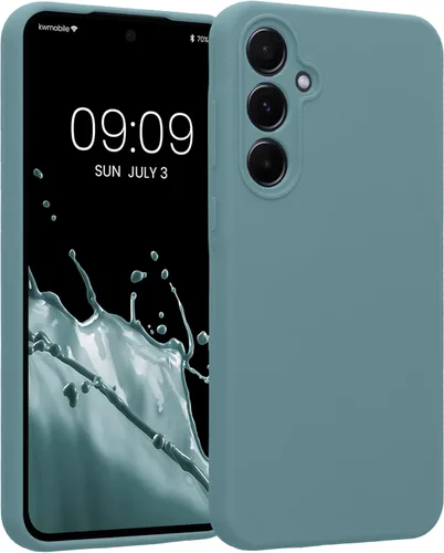 Vista 45 de kwmobile Funda compatible con Samsung Galaxy A13 4G - Funda delgada de silicona TPU - Acabado suave al tacto - Amarillo radiante