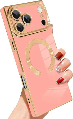 Vista 40 de SAKUULO - Funda magnética rectangular de lujo para iPhone 12 Pro Max, color negro