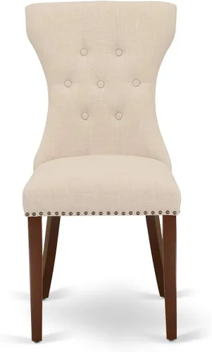 Vista 6 de East West Furniture NFGA5-MAH-32 Juego de comedor