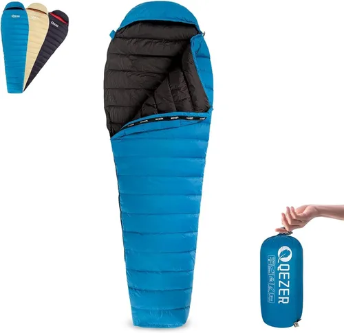 Vista 10 de Ultralight Down Sleeping Bag for Adults, 600 Fill Power Backpacking