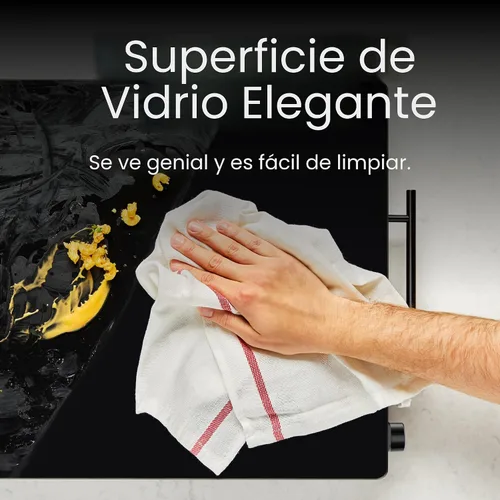Vista 5 de Chefman Bandeja de calentamiento eléctrica con control de temperatura ajustable, perfecta para bufés, restaurantes, fiestas, eventos y cenas
