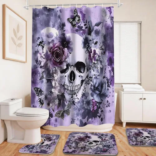 Vista 19 de Cool Modern - Juego de portaaviones para niños con cortina de ducha náutica militar y alfombras de 20 x 31 pulgadas, accesorios de baño, decoración