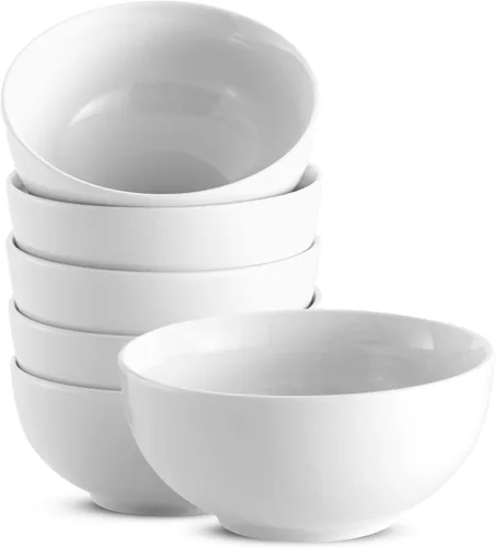 Vista 11 de KooK Tazones de sopa, cuenco para cereales, cerámica, cuencos para cocina, microondas, lavavajillas y congelador, platos de porcelana para pasta