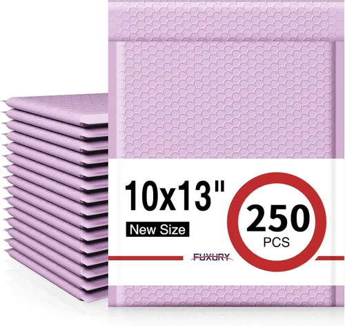 Vista 13 de Fuxury Paquete de 200 sobres acolchados impermeables de burbujas negras de Negro