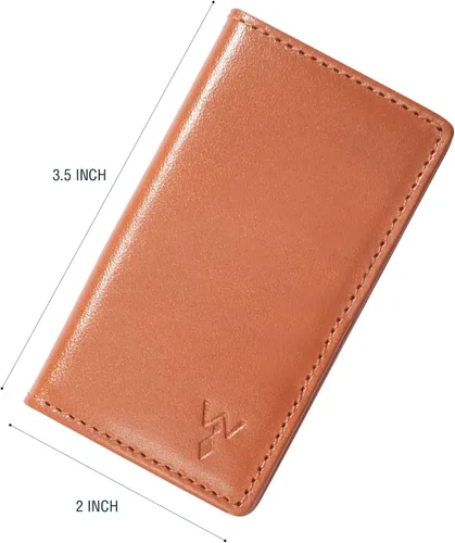 Vista 3 de Assorted Power Stays Magnet Collar Stay Travel Set by Würkin Stiffs Leather Wallet Case Gift for Men Seen on Shark Tank