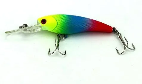 Vista 3 de 8 piezas de buceo profundo Minnow pesca señuelos Crankbaits Kit para lubina y trucha aparejos de pesca 9cm/3.54"/0.29 oz